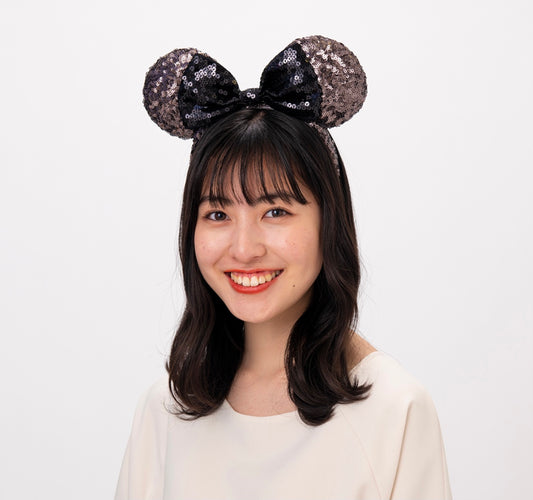 TDR - Black sequin ears / headband