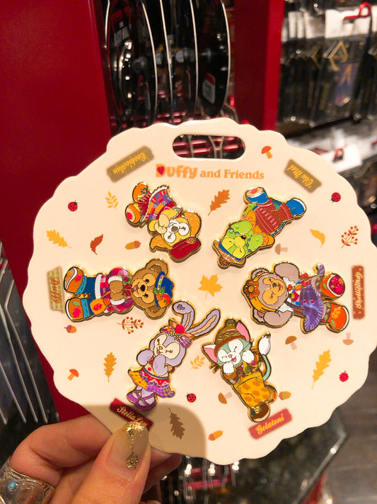 HKDL - Duffy and friends autumn 2022 pin set