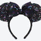 TDR - Black/purple sequin ears / headband