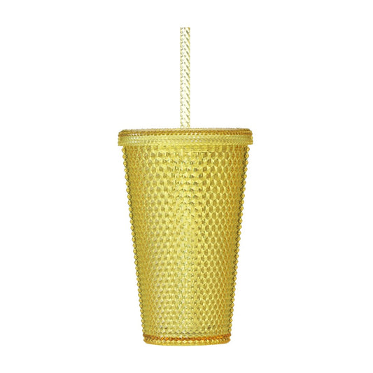 Japan Starbucks - 473ml Yellow studded tumbler