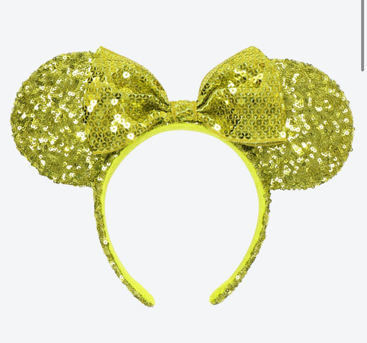 TDR - Green sequin ears / headband