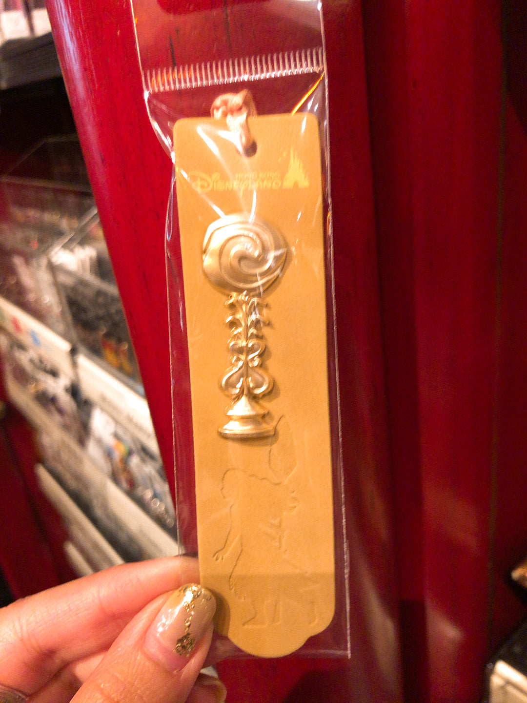 HKDL - Princess pin with leather bookmark collection