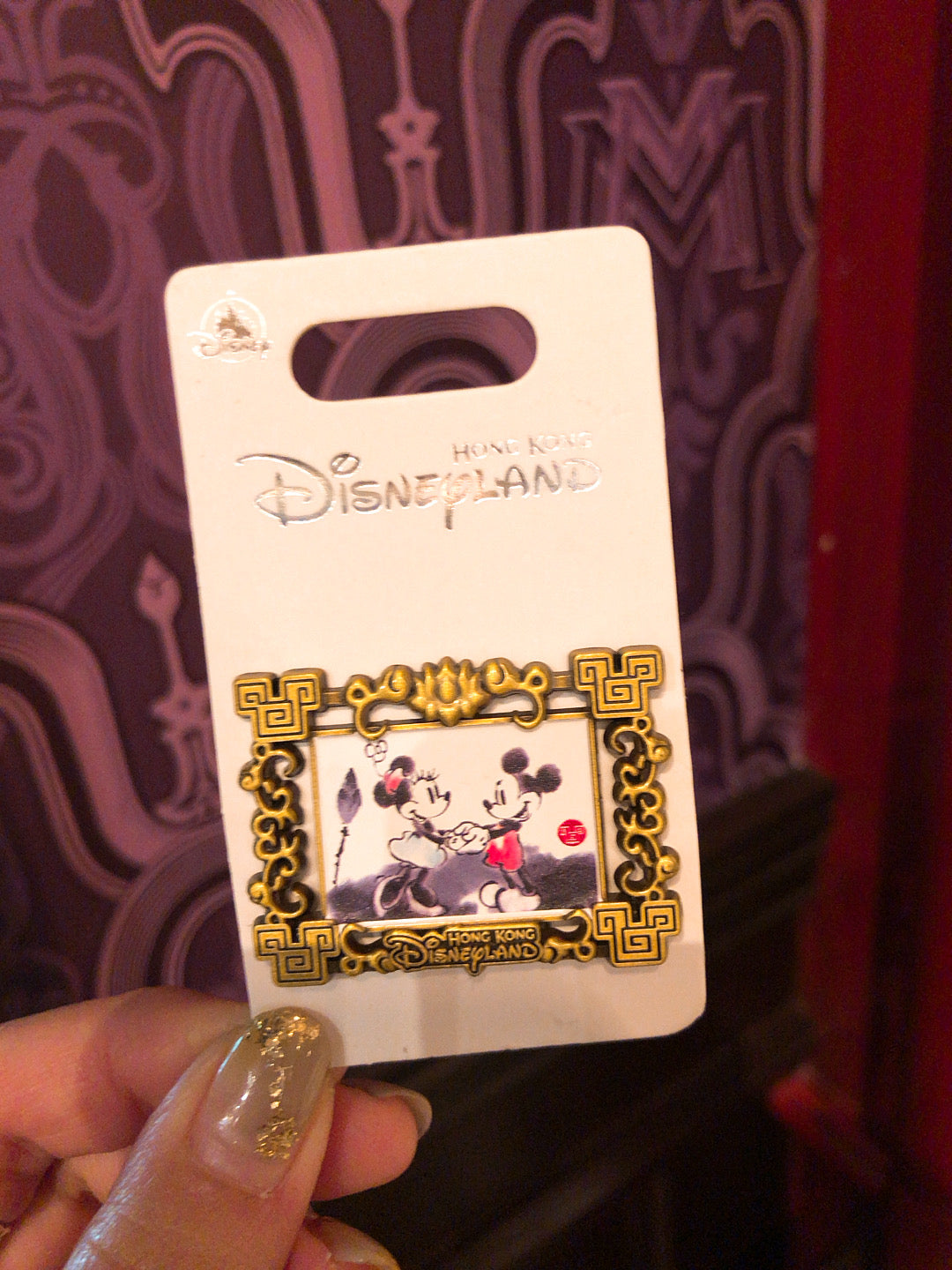 HKDL - Chinese painting pin